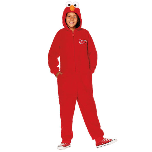Kids Elmo Jumpsuit Costume - Sesame Street RED