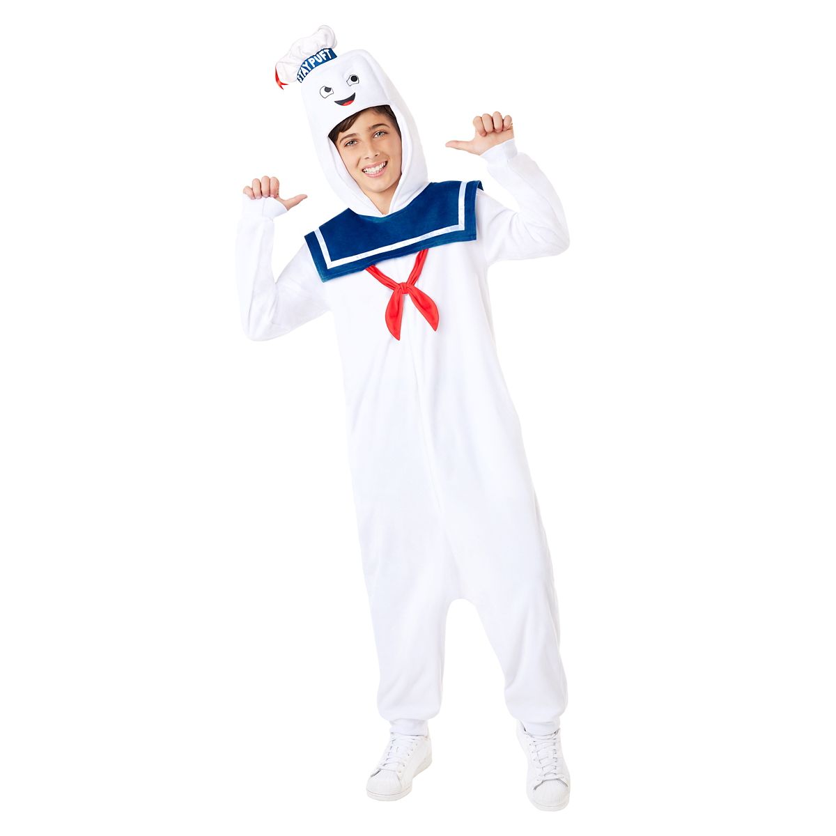 Kids Stay Puft Jumpsuit Costume - Ghostbusters WHITE