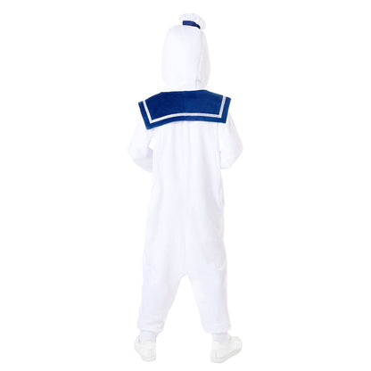 Kids Stay Puft Jumpsuit Costume - Ghostbusters WHITE