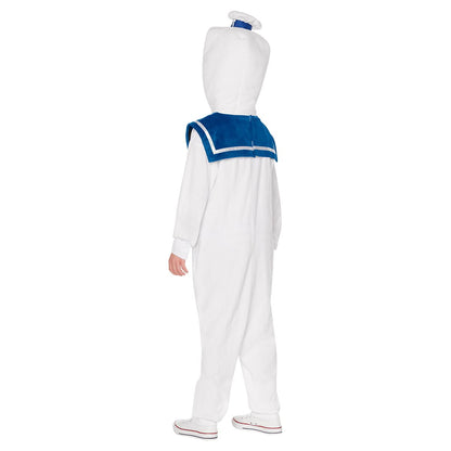 Kids Stay Puft Jumpsuit Costume - Ghostbusters WHITE