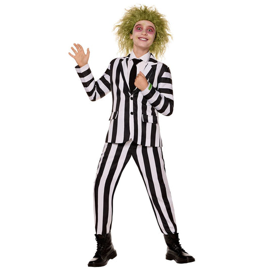 Kids Beetlejuice Costume BLACK AND WHITE