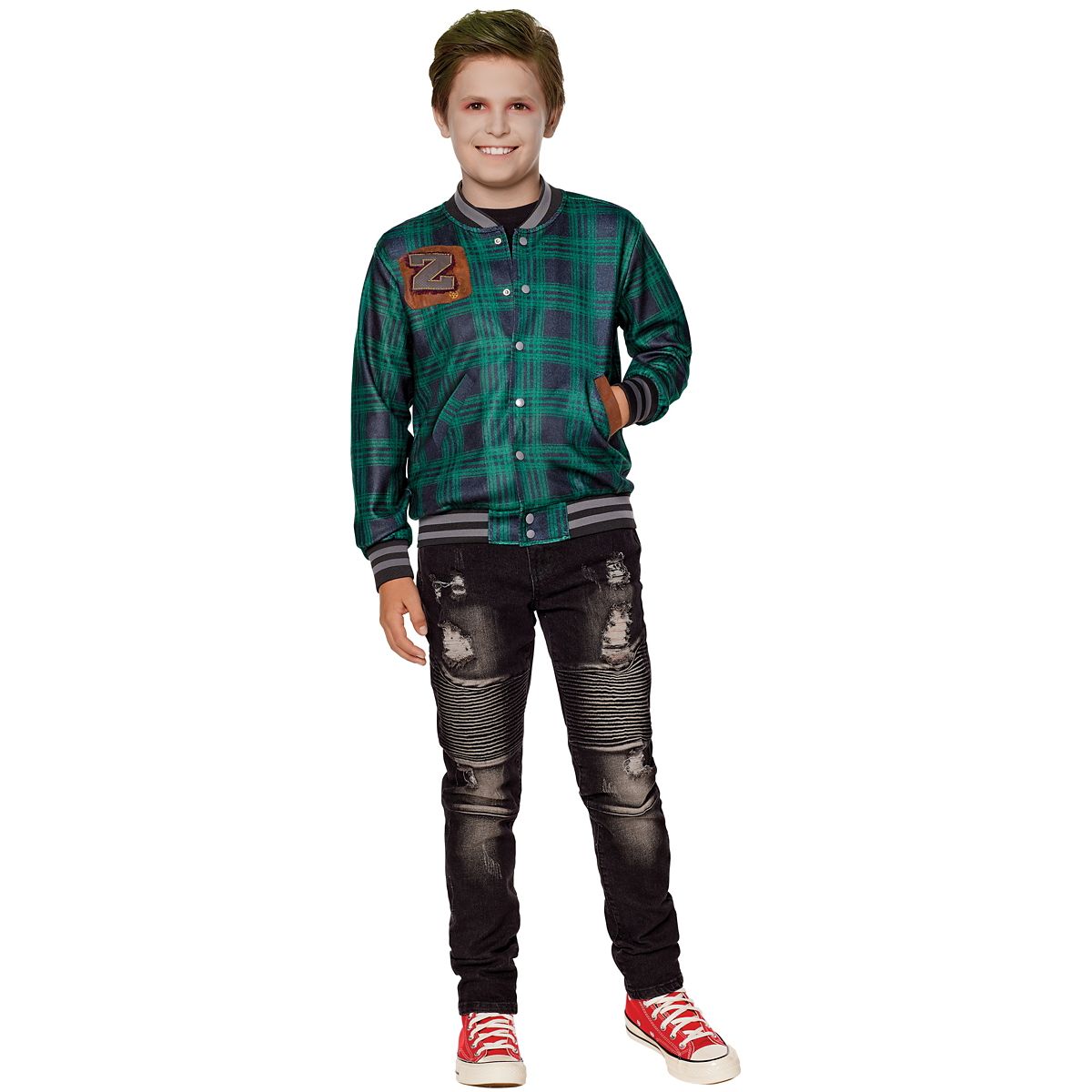 Kids Zed Jacket - Zombies 3 BLACK AND GREEN