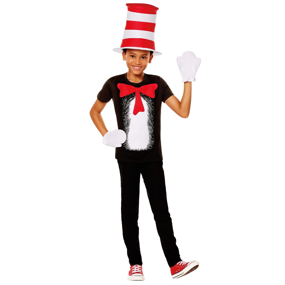 Kids The Cat in the Hat Costume Kit BLACK
