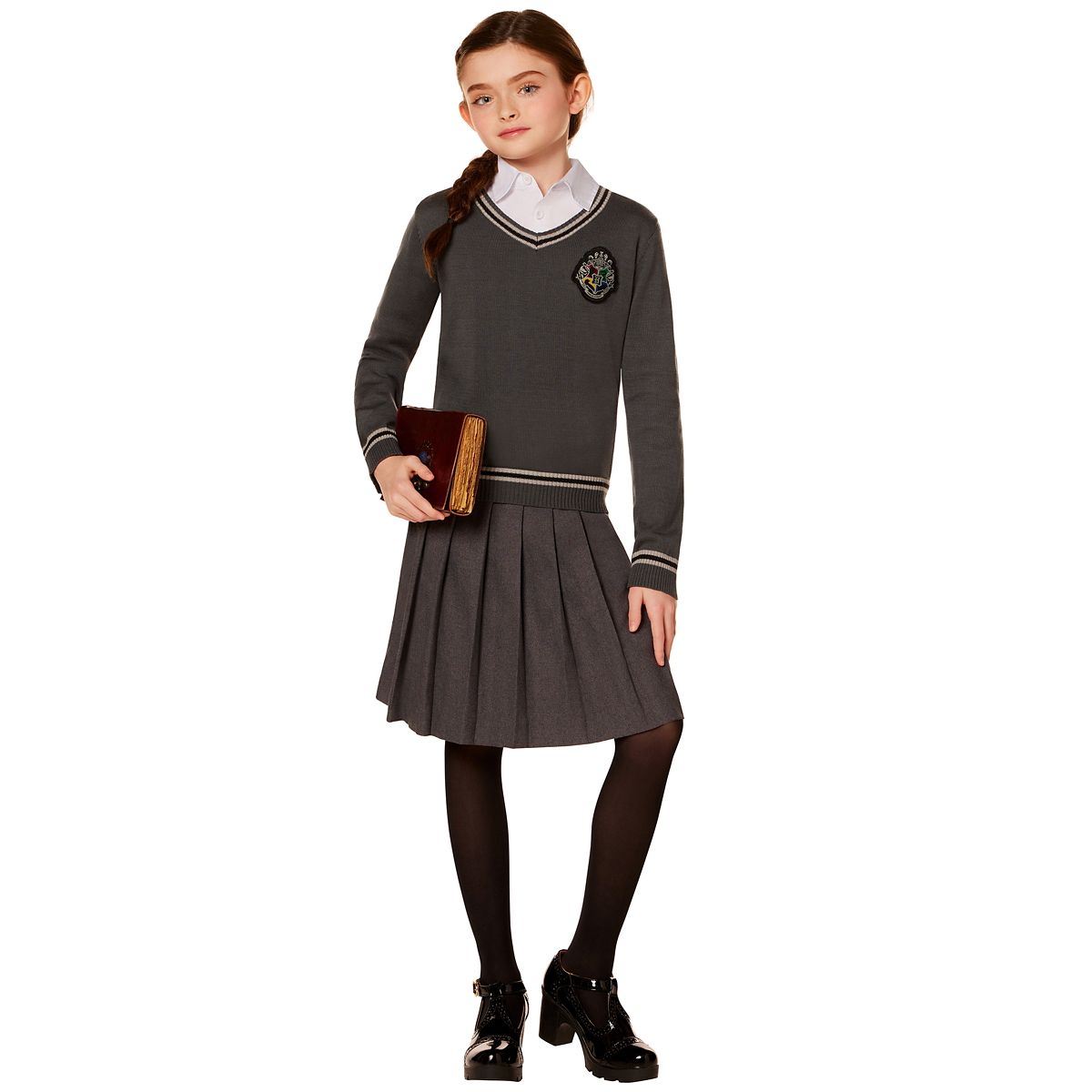 Kids Hogwarts Logo Sweater - Harry Potter GRAY