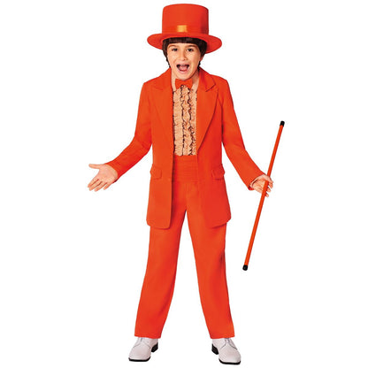Kids Lloyd Christmas Tuxedo Costume - Dumb and Dumber ORANGE