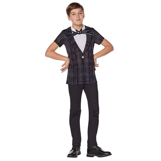 Kids Jack Skelington T Shirt- The Nightmare Before Christmas BLACK