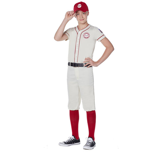 Kids Jimmy Costume - A League of Their Own WHITE
