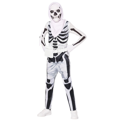 Youth Skull Trooper (Inverted) Costume – Fortnite WHITE