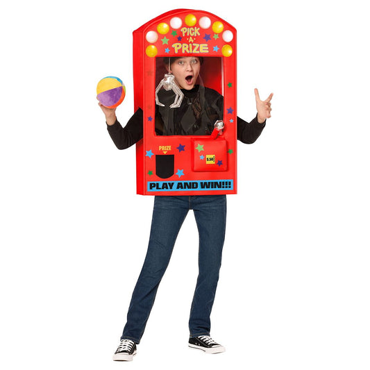 Kids Light-Up Claw Machine 3D Costume RED