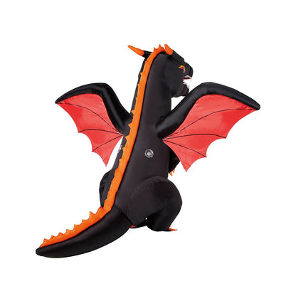 Kids Fire Dragon Inflatable Costume BLACK/RED/ORANGE