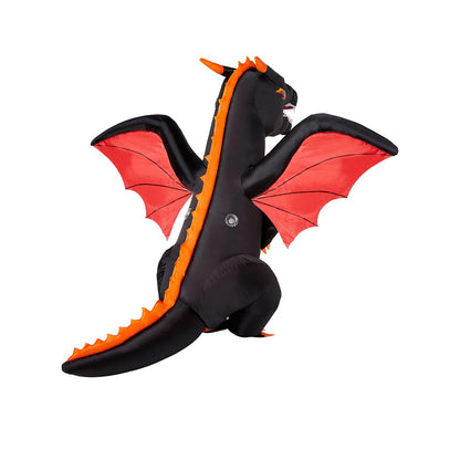 Kids Fire Dragon Inflatable Costume BLACK/RED/ORANGE
