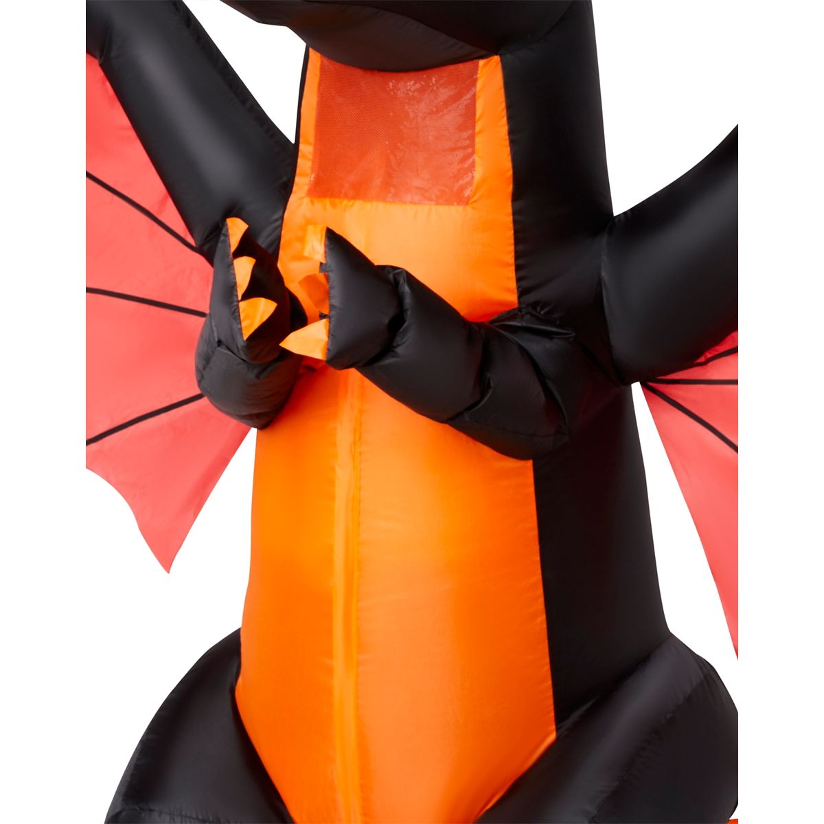 Kids Fire Dragon Inflatable Costume BLACK/RED/ORANGE