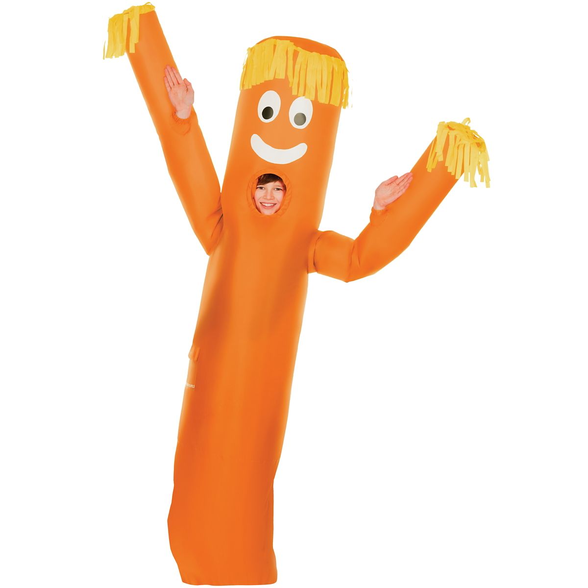 Kids Wavy Arm Guy Inflatable Costume ORANGE