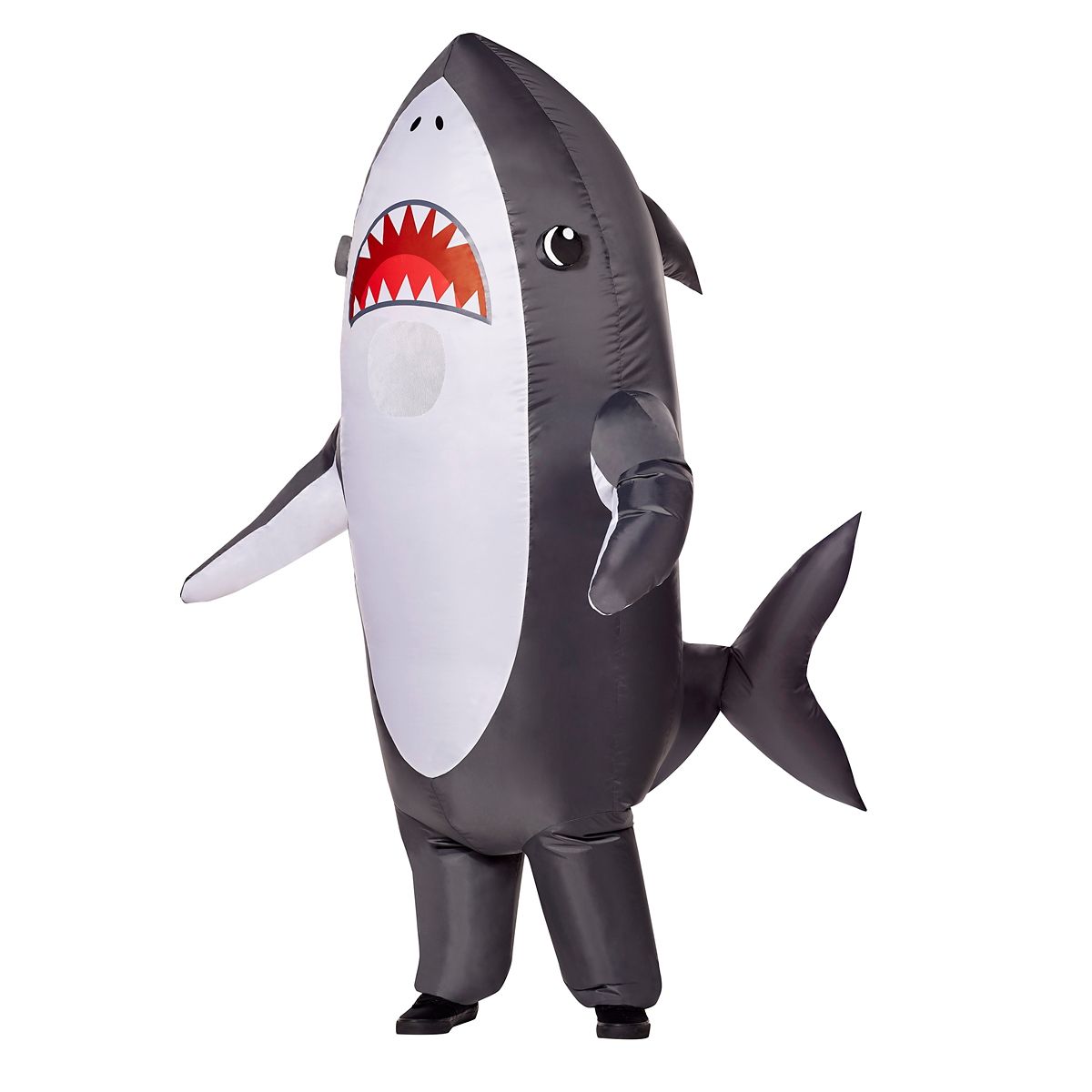 Kids -  Shark Inflatable Costume GREY / BLUE