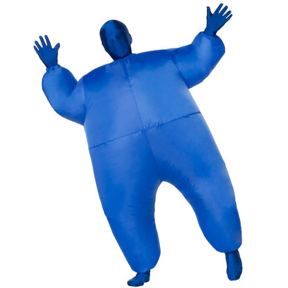 Kids Blue Light-Up Inflatable Super Skin Suit Costume BLUE