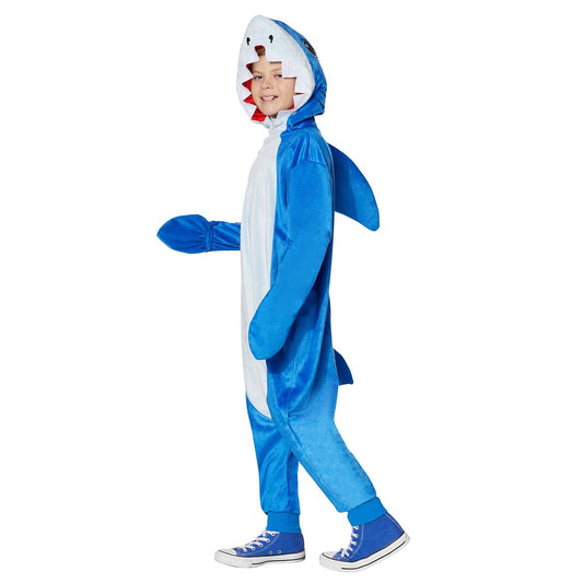Kids Shark One-Piece Costume BLUE
