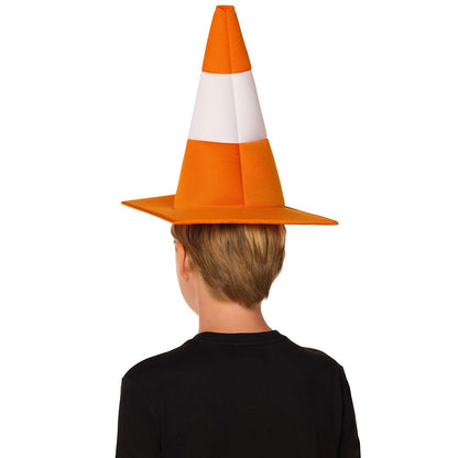 Kids Traffic Cone Hat ORANGE