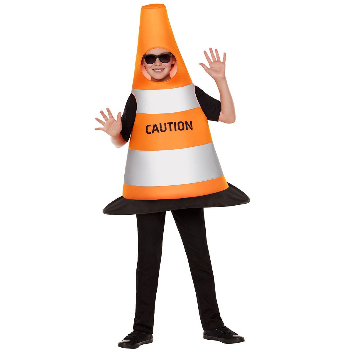 Kids Traffic Cone Costume YELLOW