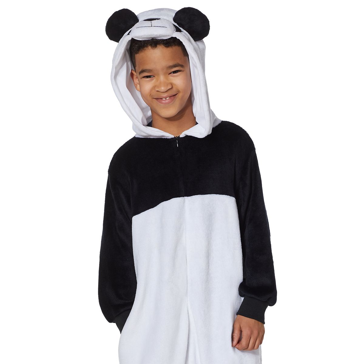 Kids Panda One-Piece Costume BLACK AND WHITE