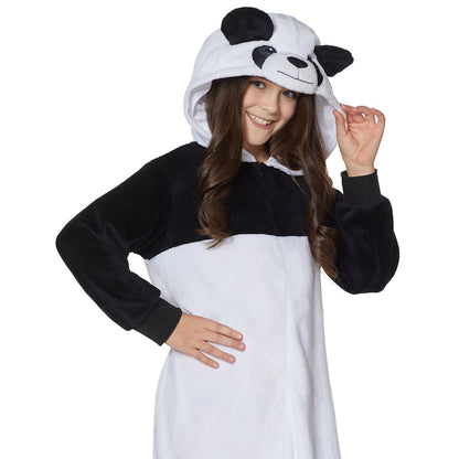 Kids Panda One-Piece Costume BLACK AND WHITE