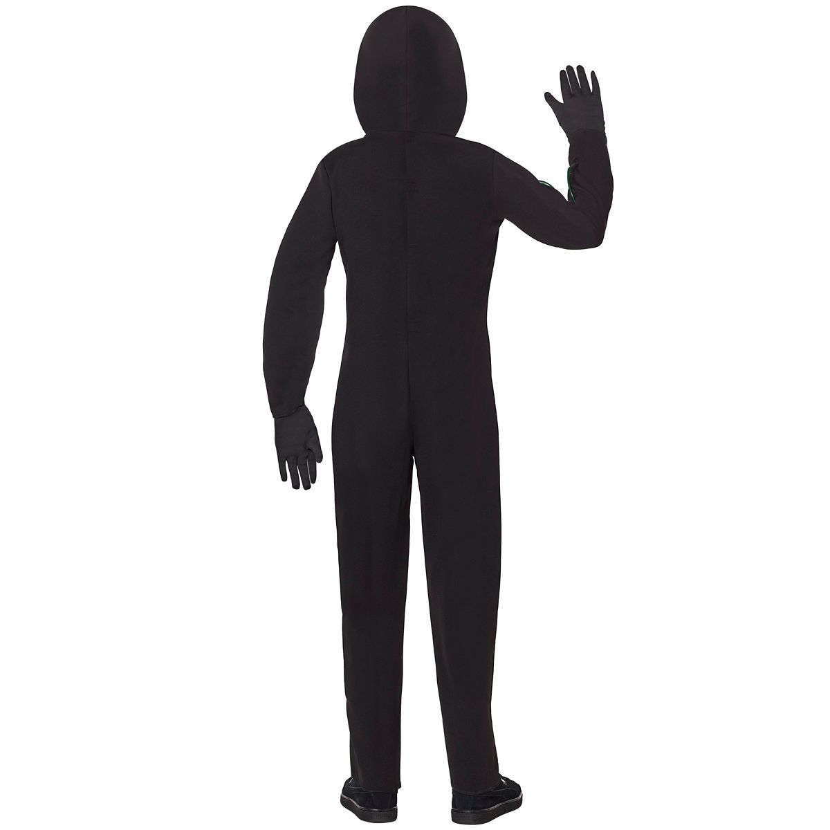 Kids Light-Up EL Wire Green Stick Figure Costume BLACK