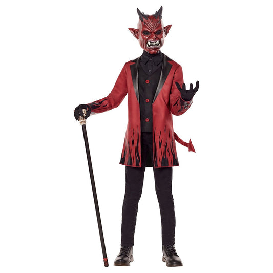 Kids Sinister Devil Costume RED