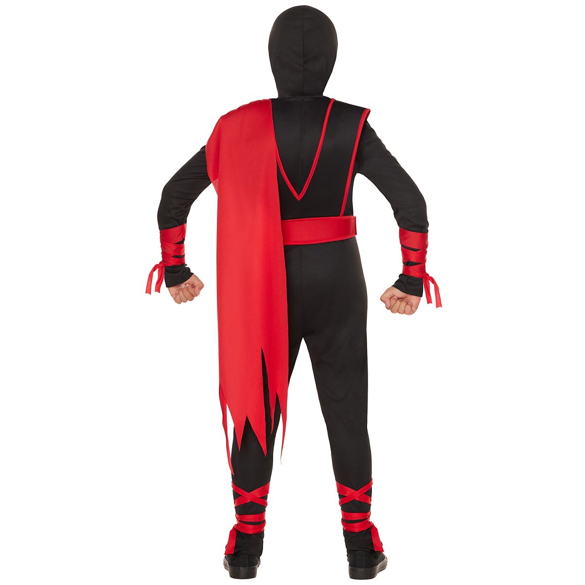 Kids Shadow Ninja Costume BLACK AND RED