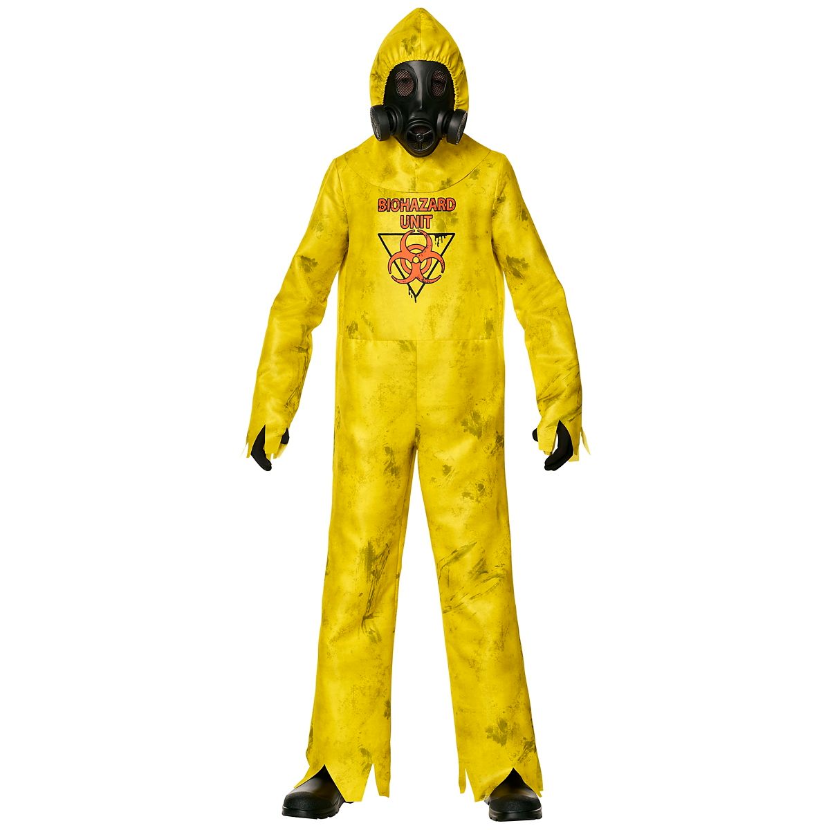 Kids Hazmat Hazard Zombie Costume YELLOW