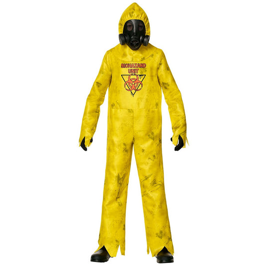 Kids Hazmat Hazard Zombie Costume YELLOW