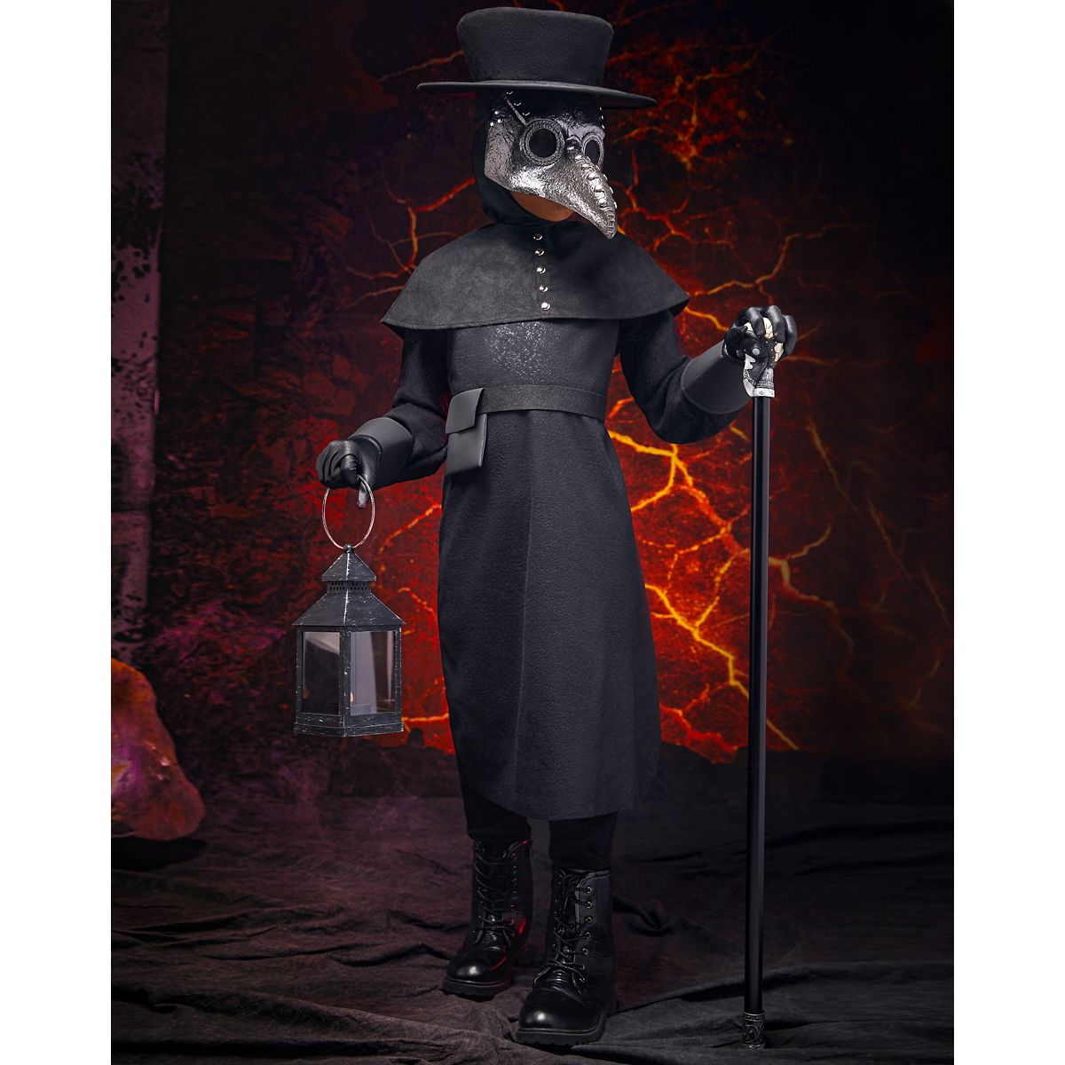 Kids Plague Doctor Costume BLACK