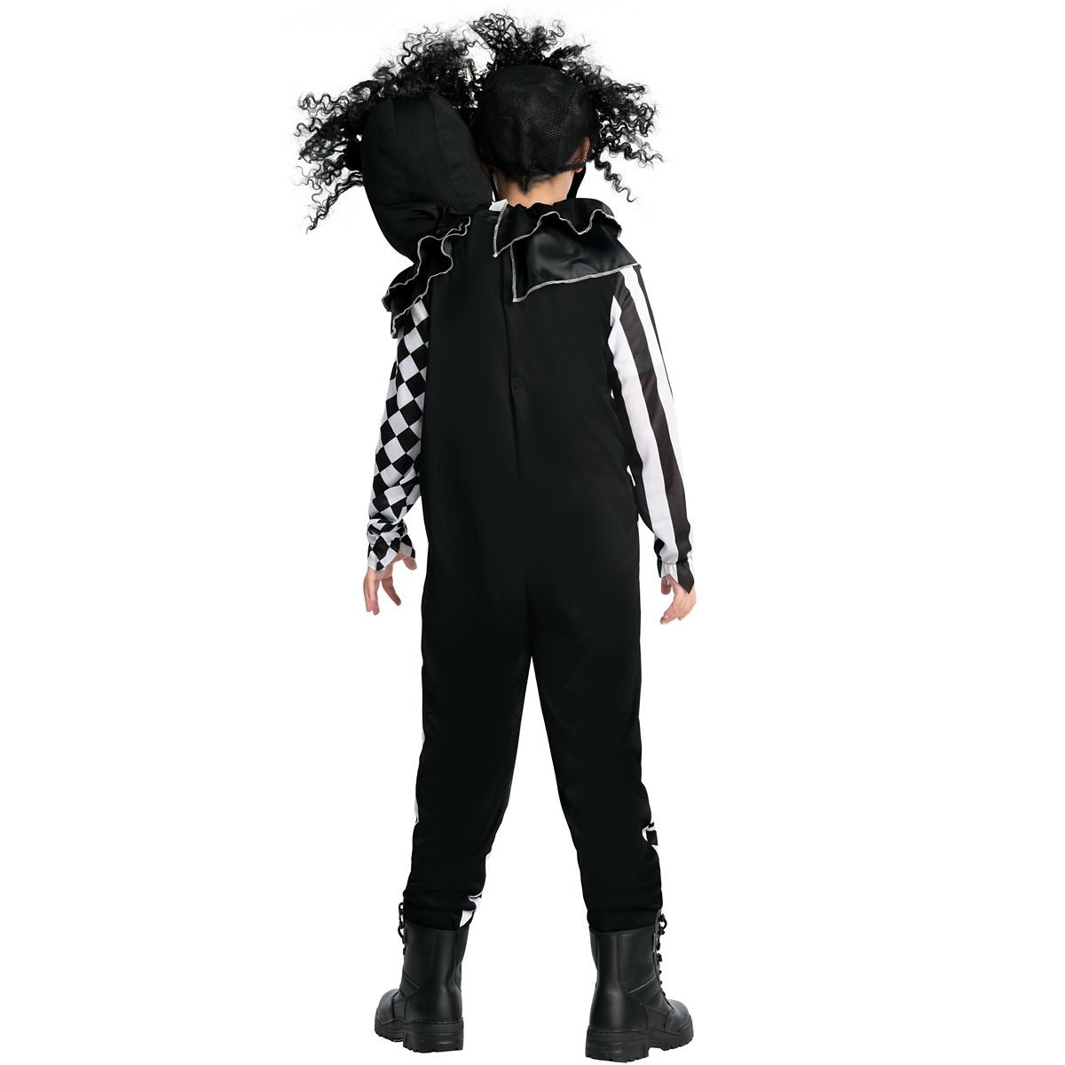 Kids Two-Headed Clown Costume BLACK AND WHITE