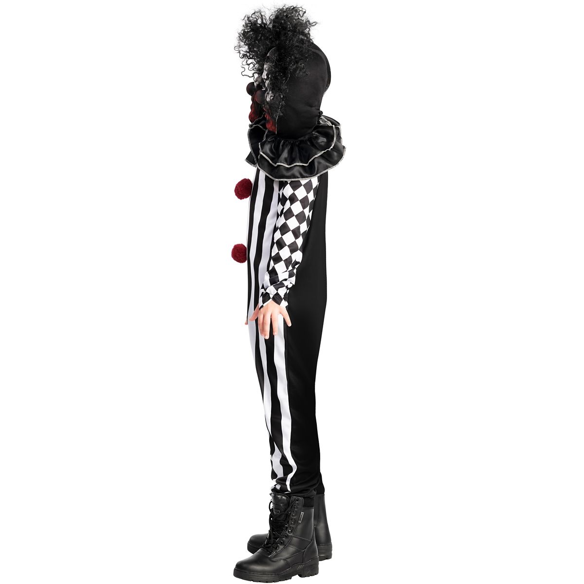 Kids Two-Headed Clown Costume BLACK AND WHITE