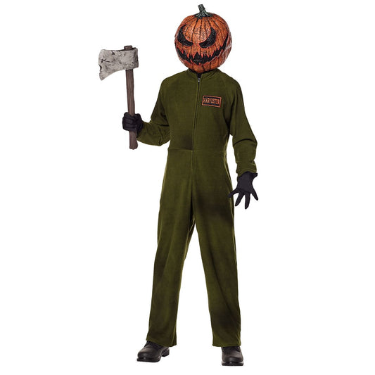 Kids Jack-O'-Lantern Harvester Costume GREEN