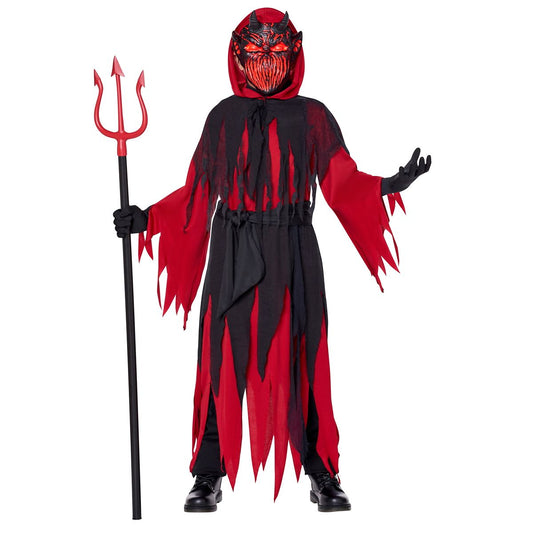 Kids Light-Up Devilish Demon Costume BLACK