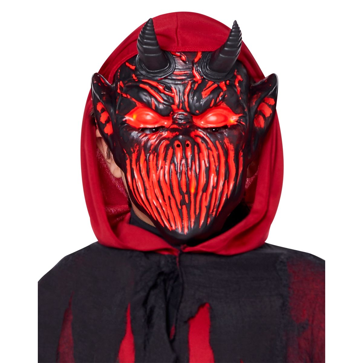 Kids Light-Up Devilish Demon Costume BLACK