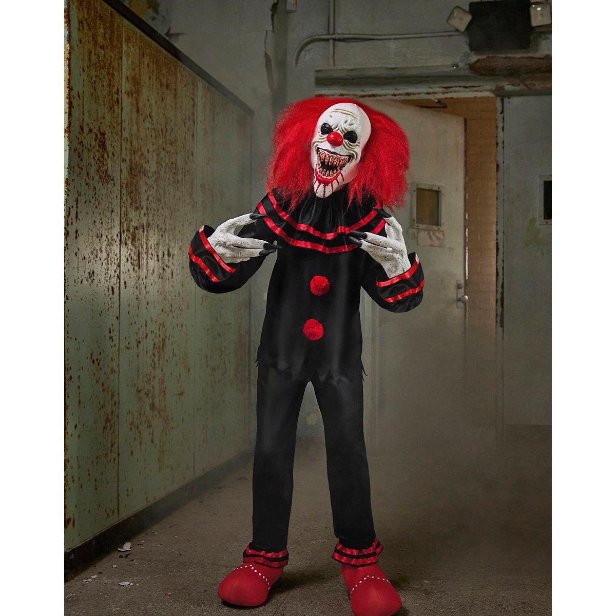 Kids Crouchy the Clown Costume BLACK AND RED