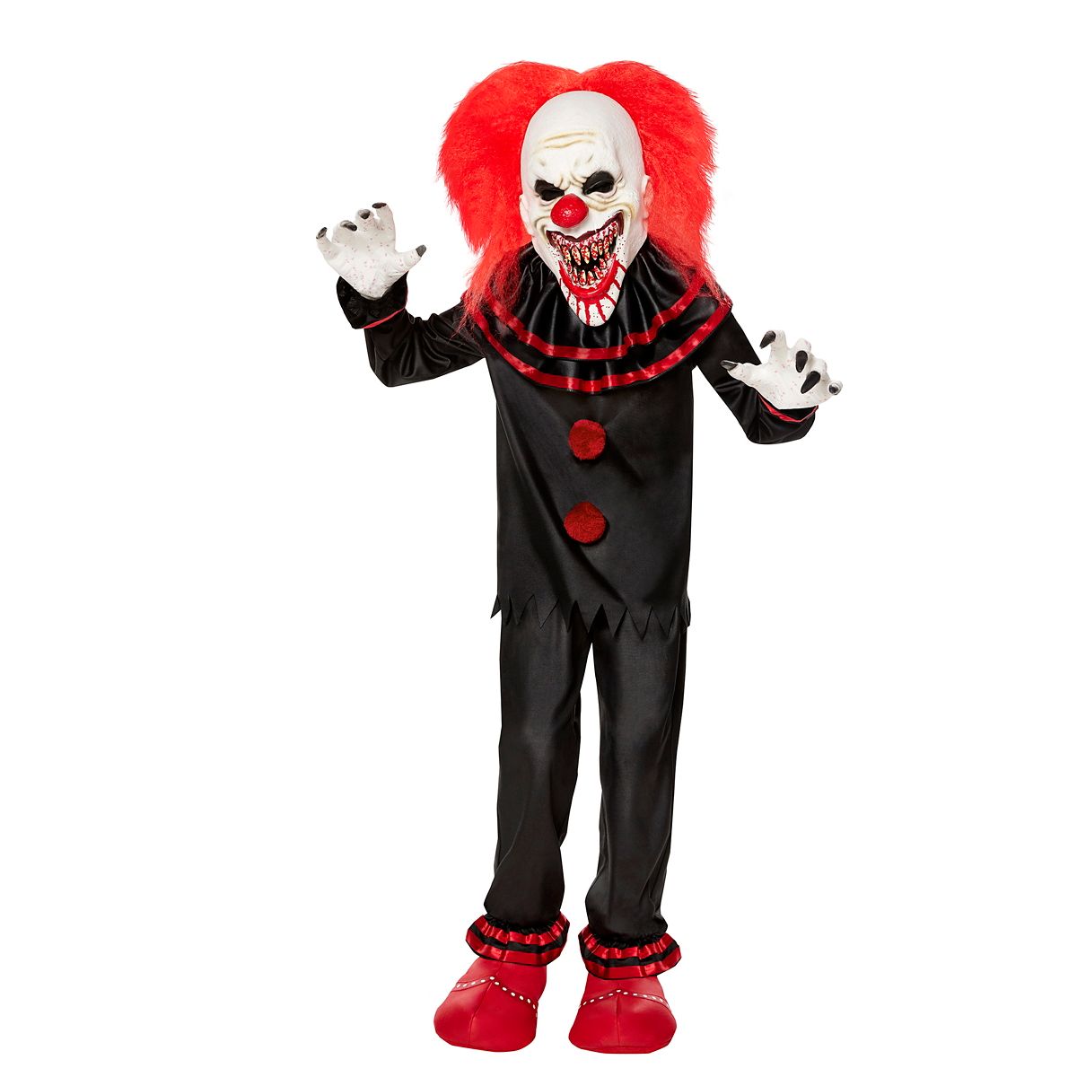 Kids Crouchy the Clown Costume BLACK AND RED