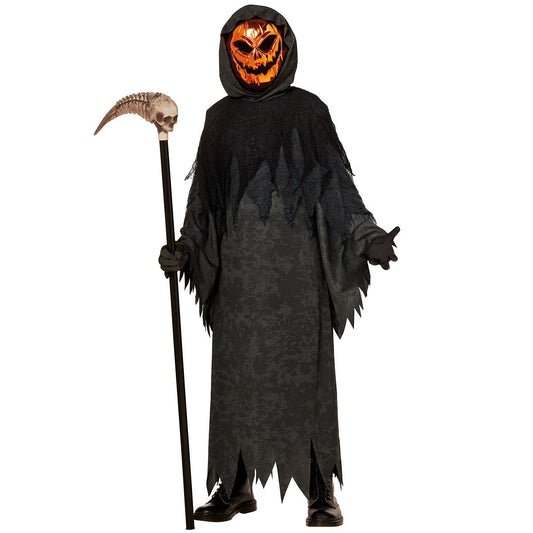 Kids Chrome Pumpkin Reaper Costume BLACK