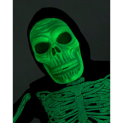 Kids Glow Skeleton Costume BLACK