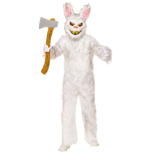Kids Light-Up EL Wire Bunny Costume WHITE