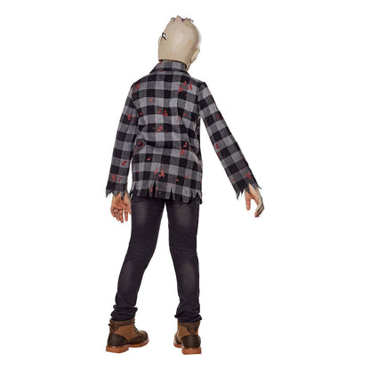 Kids Light-Up Undead Zombie Costume BLACK AND WHITE