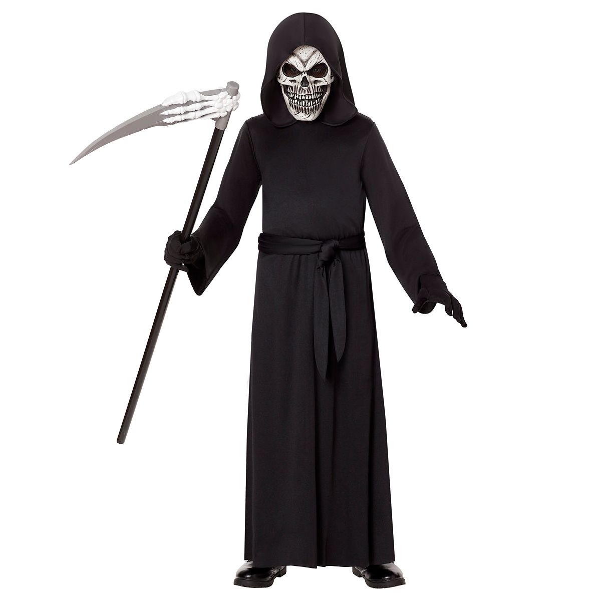 Kids Black Robe and Mask BLACK