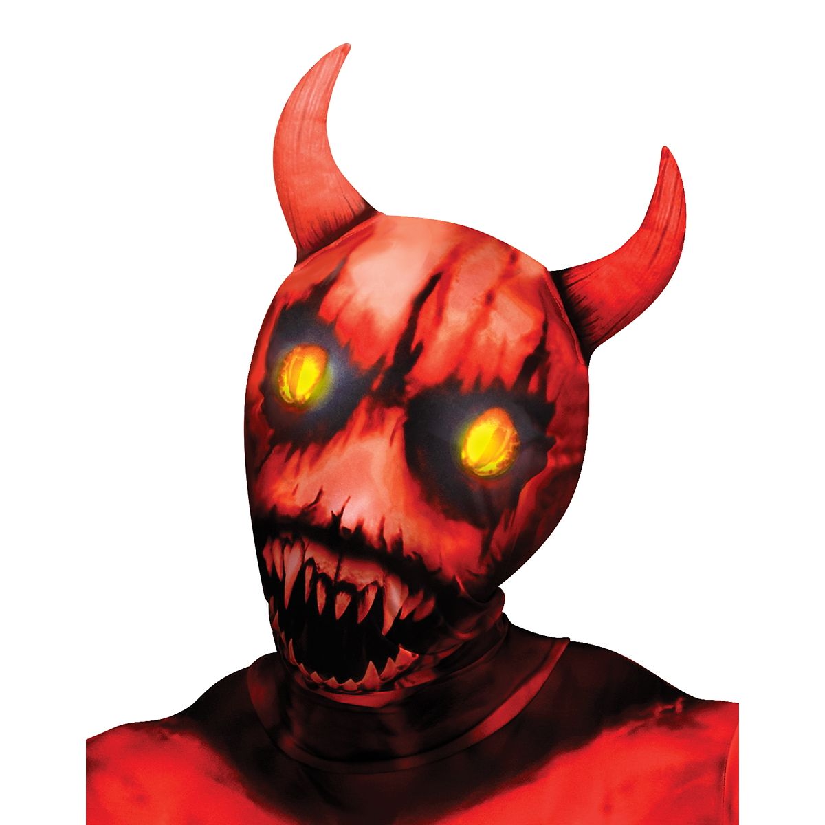 Kids Fiery Demon Skin Suit Costume RED