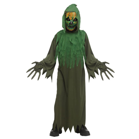 Kids Electro Pumpkin Scarecrow Costume MULTI-COLOR