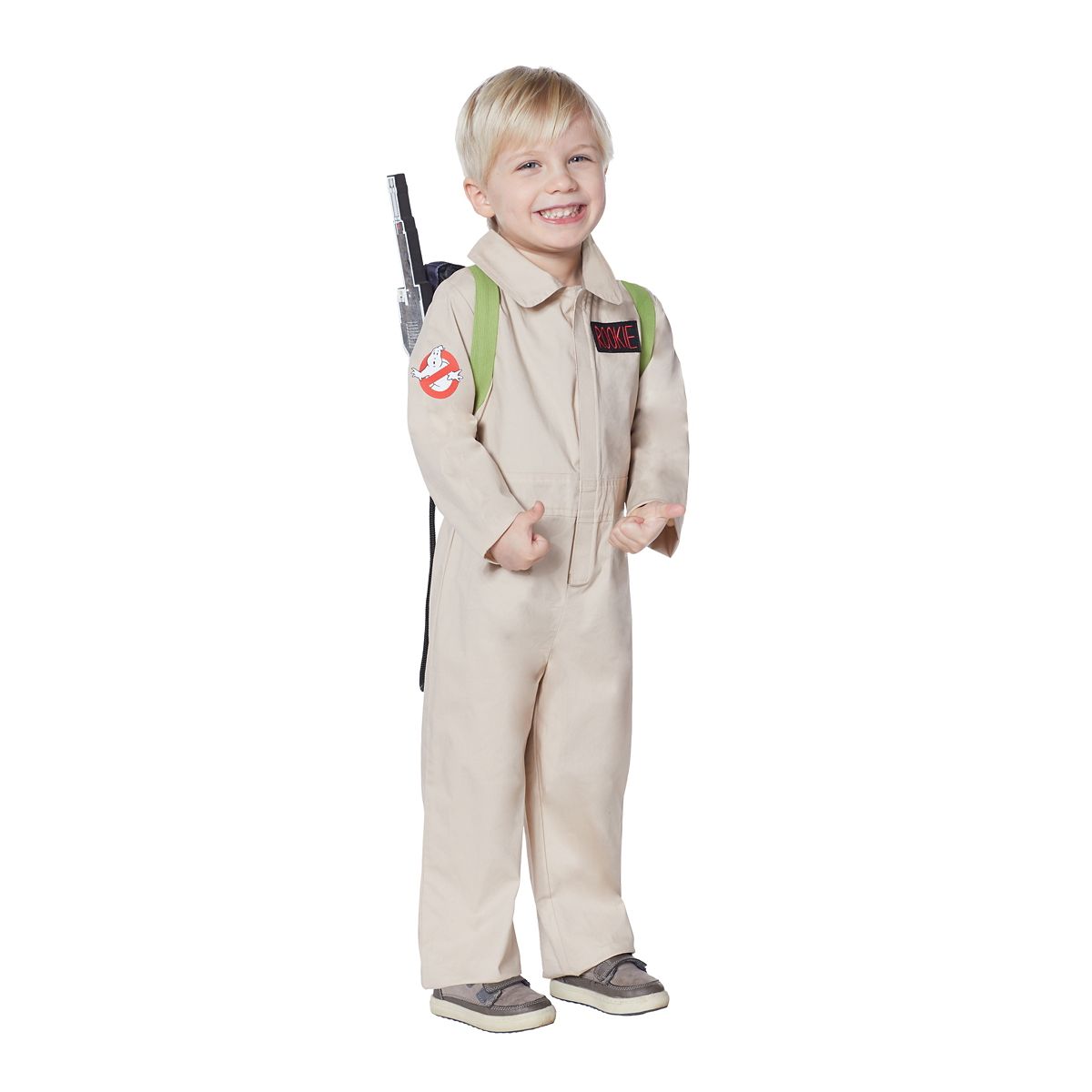 Toddler Ghostbusters Costume with Proton Pack TAN