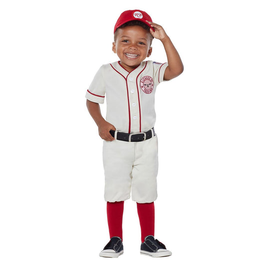 Toddler Jimmy Costume - A League of Their Own WHITE