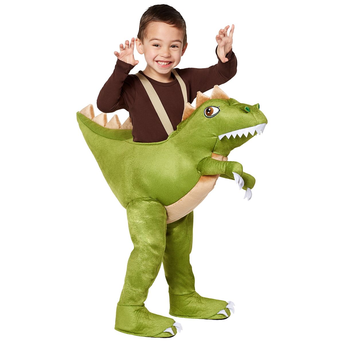 Toddler Dinosaur Ride-Along Costume GREEN