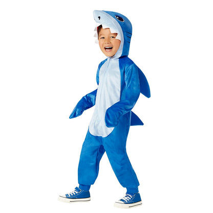 Toddler Shark Jumpsuit Costume BLUE
