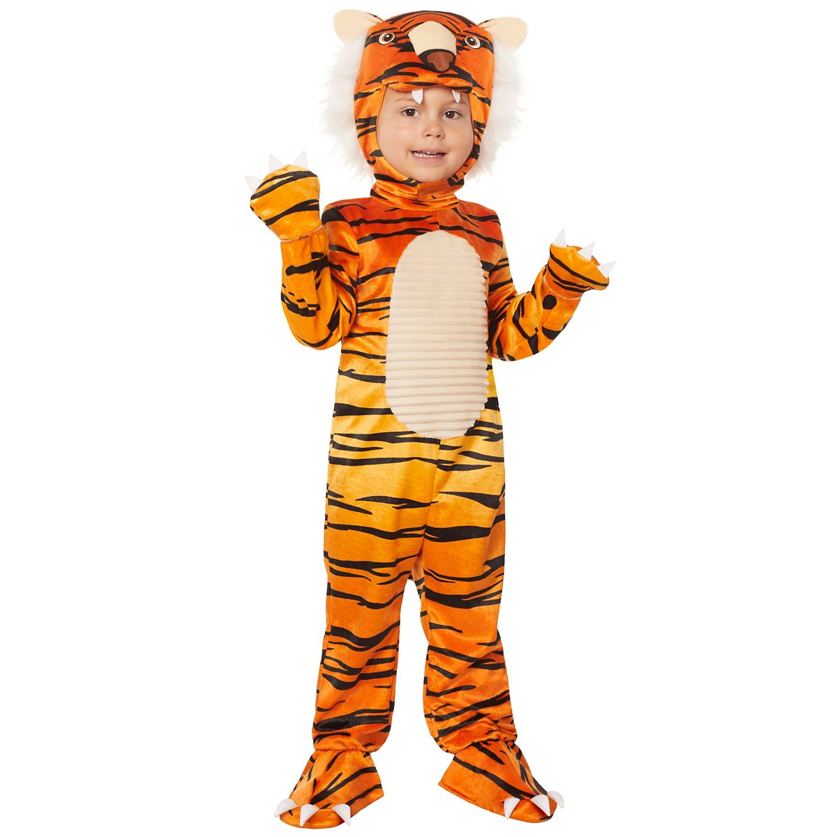 Toddler Faux Fur Tiger Costume ORANGE