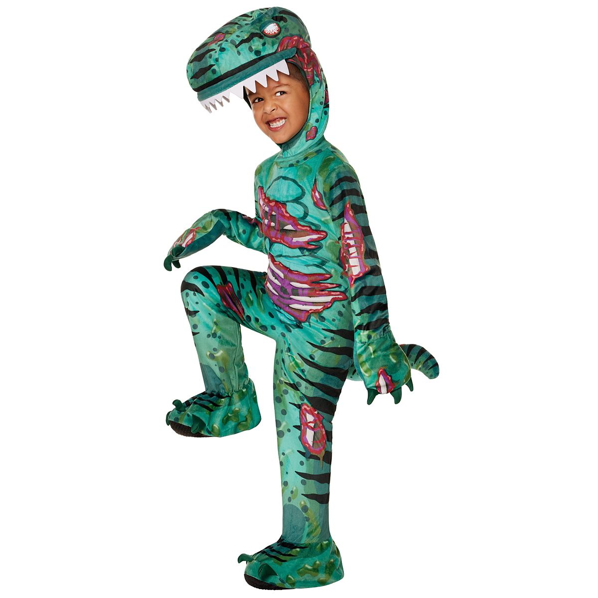 Toddler Zombie Dinosaur Costume GREEN